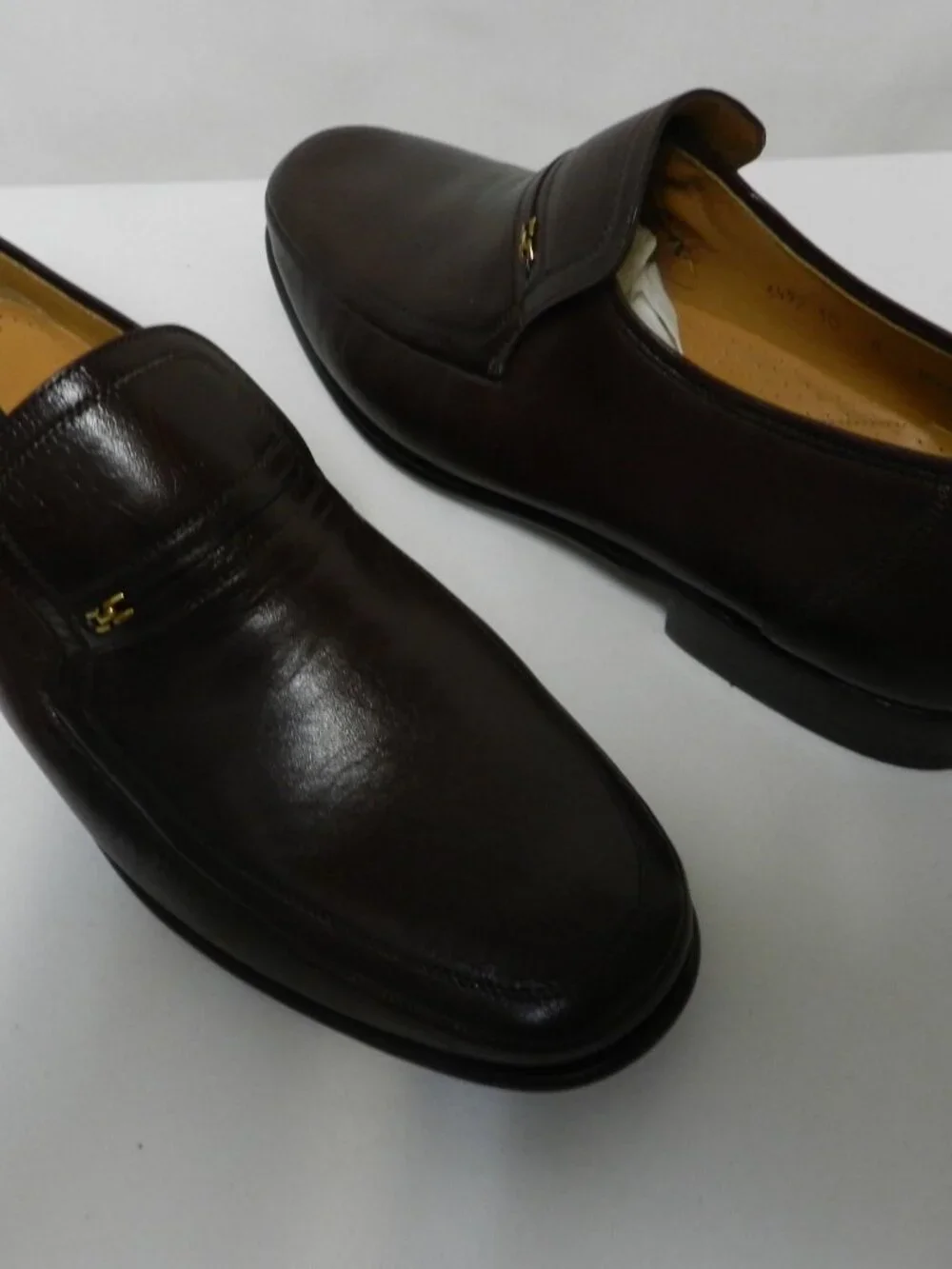 Magnanni Leather Vintage loafers slip-on brown Spain NEW Size Sz 10 M